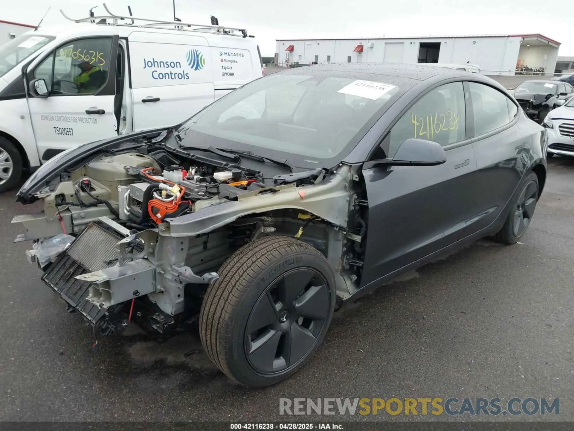 2 Photograph of a damaged car 5YJ3E1EA6NF238465 TESLA MODEL 3 2022