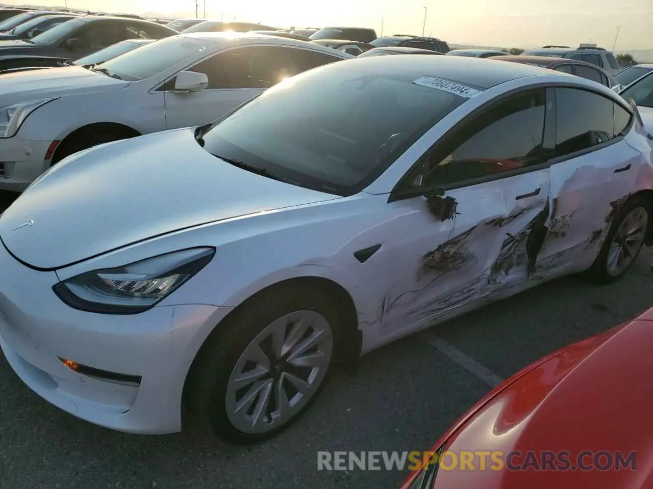 1 Фотография поврежденного автомобиля 5YJ3E1EA6NF257744 TESLA MODEL 3 2022