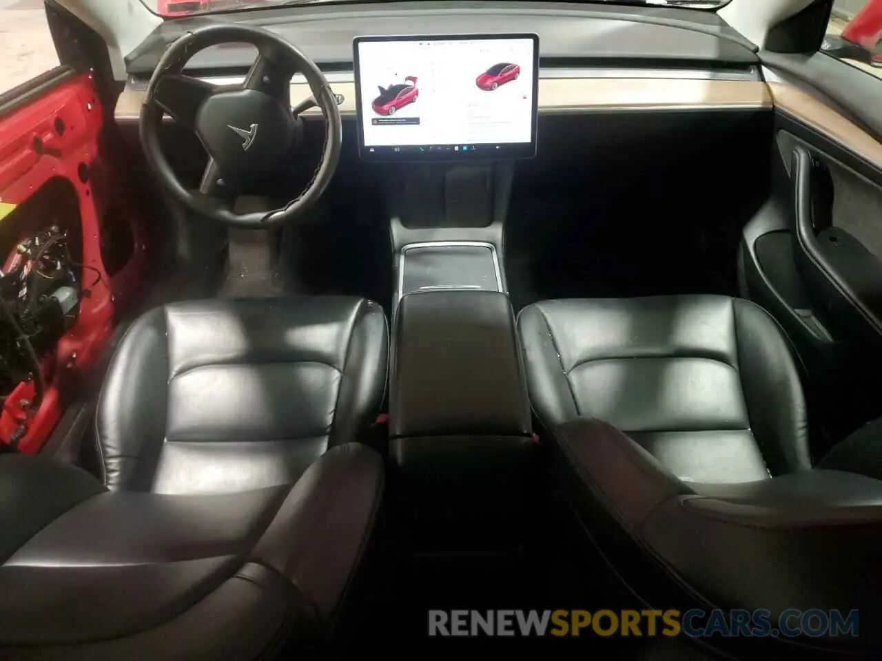 8 Photograph of a damaged car 5YJ3E1EA6NF288766 TESLA MODEL 3 2022