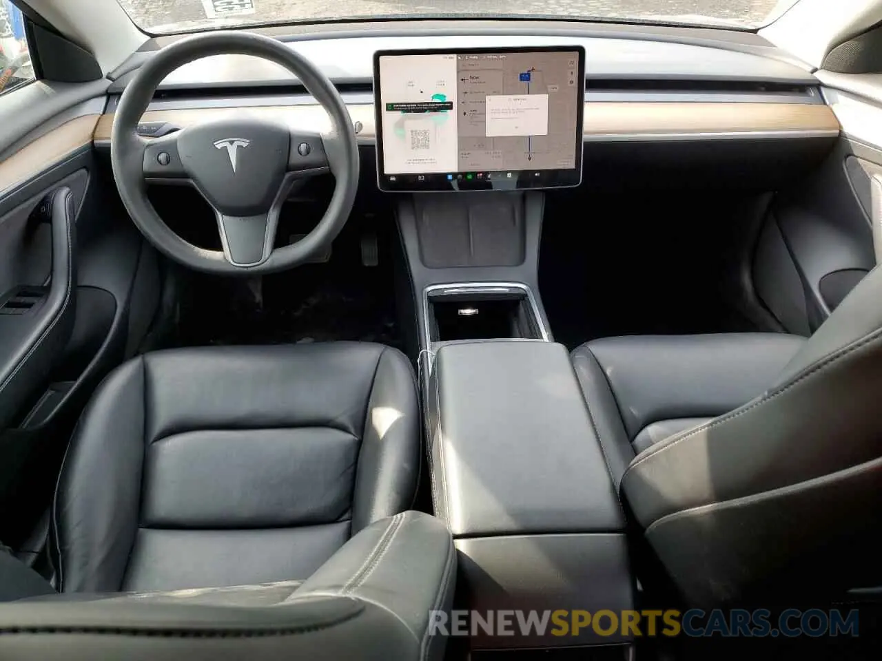8 Фотография поврежденного автомобиля 5YJ3E1EA6NF289206 TESLA MODEL 3 2022
