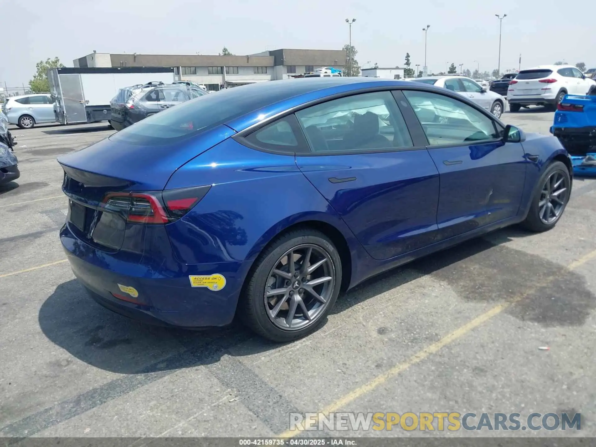 4 Фотография поврежденного автомобиля 5YJ3E1EA6NF362512 TESLA MODEL 3 2022
