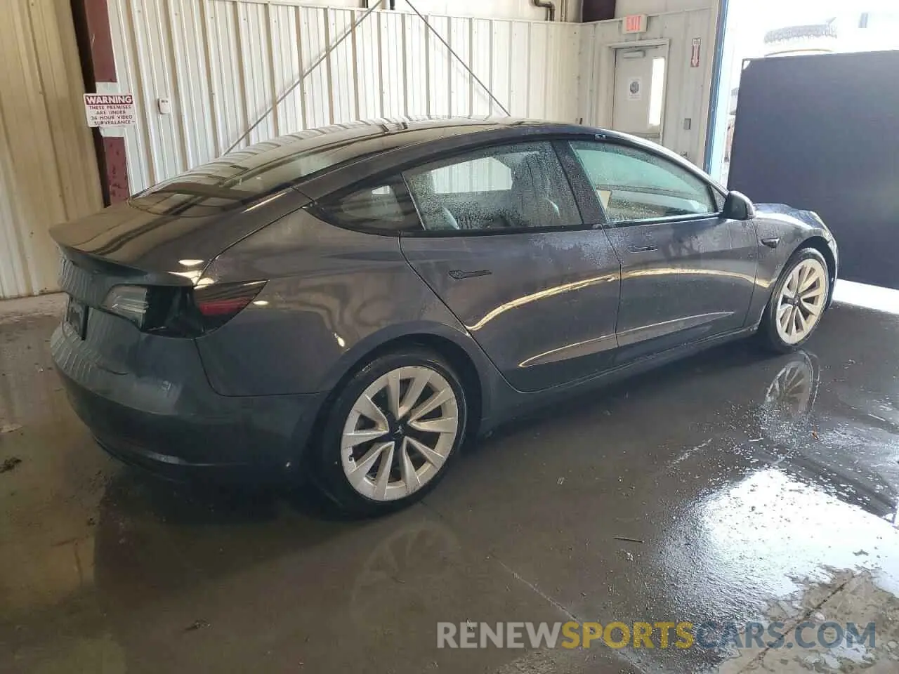 3 Photograph of a damaged car 5YJ3E1EA6NF371758 TESLA MODEL 3 2022