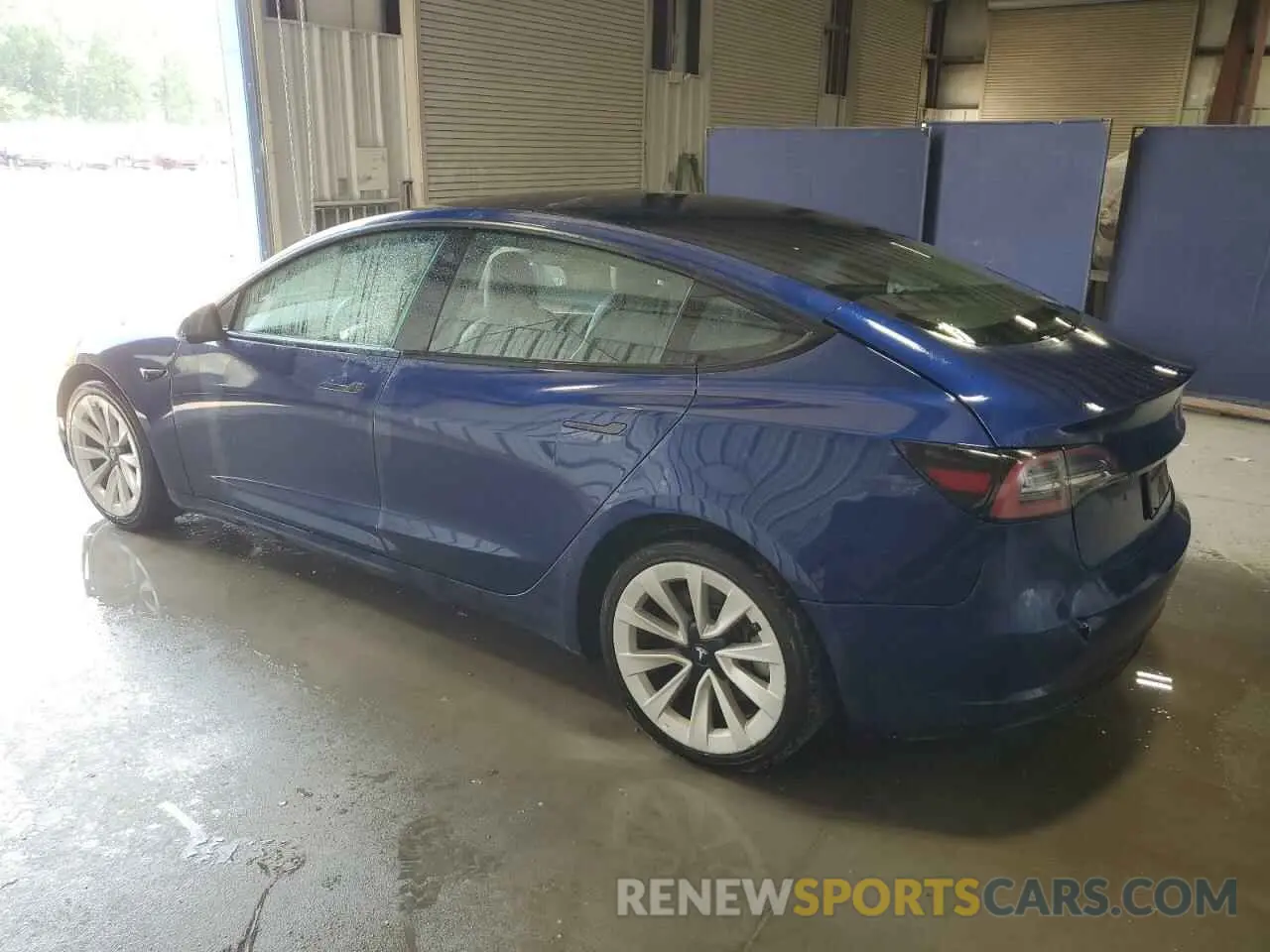 2 Photograph of a damaged car 5YJ3E1EA6NF371923 TESLA MODEL 3 2022