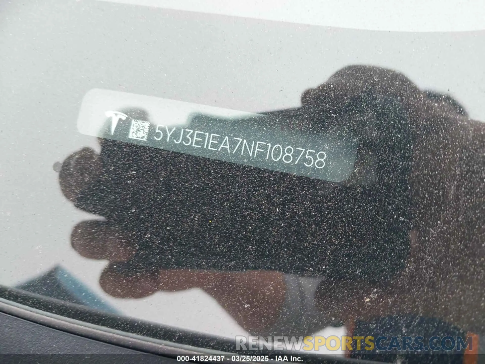 9 Фотография поврежденного автомобиля 5YJ3E1EA7NF108758 TESLA MODEL 3 2022