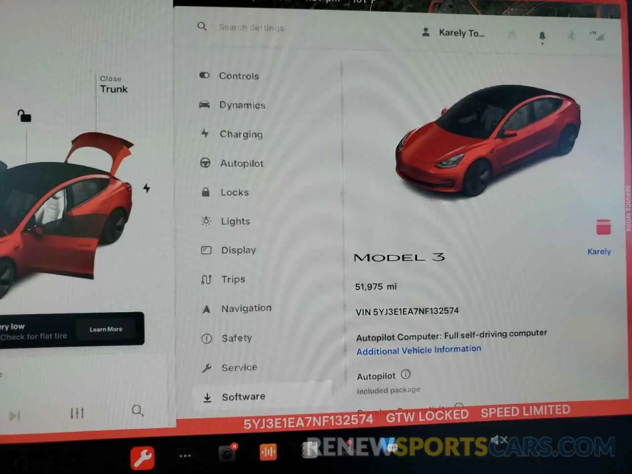 9 Фотография поврежденного автомобиля 5YJ3E1EA7NF132574 TESLA MODEL 3 2022