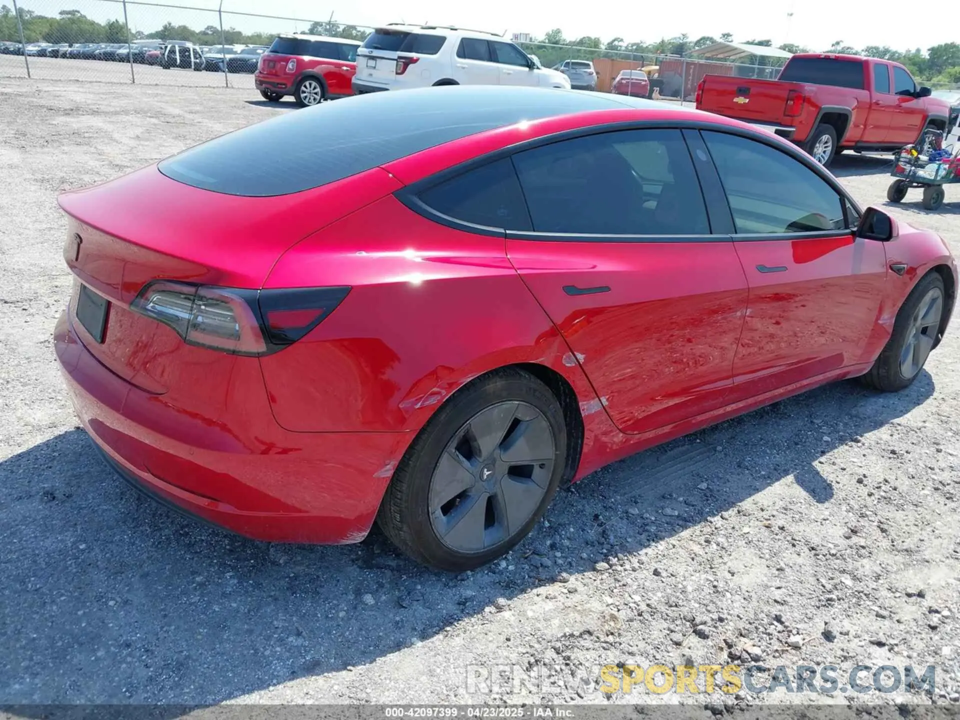 4 Фотография поврежденного автомобиля 5YJ3E1EA7NF152114 TESLA MODEL 3 2022