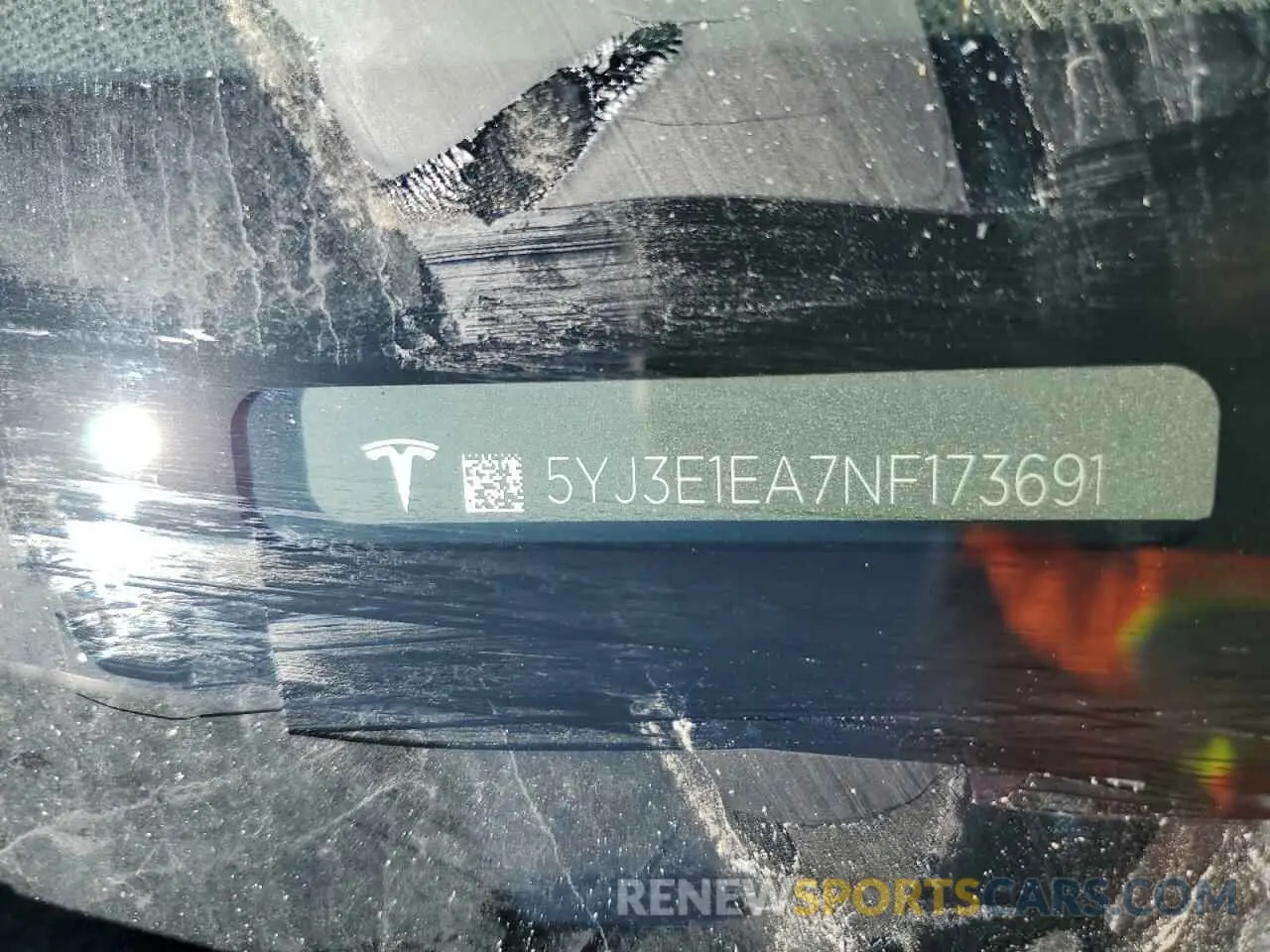13 Фотография поврежденного автомобиля 5YJ3E1EA7NF173691 TESLA MODEL 3 2022