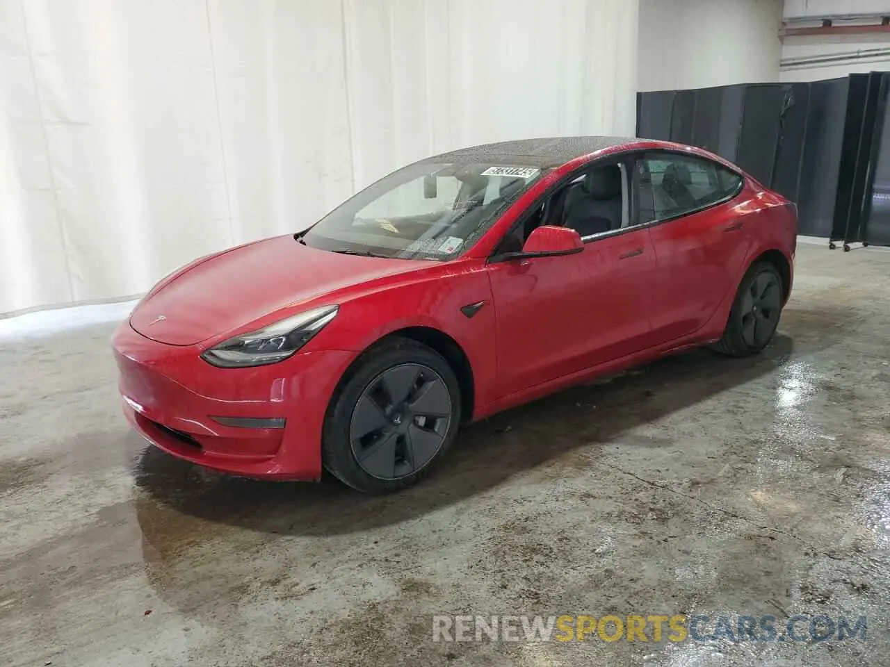 1 Photograph of a damaged car 5YJ3E1EA7NF185727 TESLA MODEL 3 2022