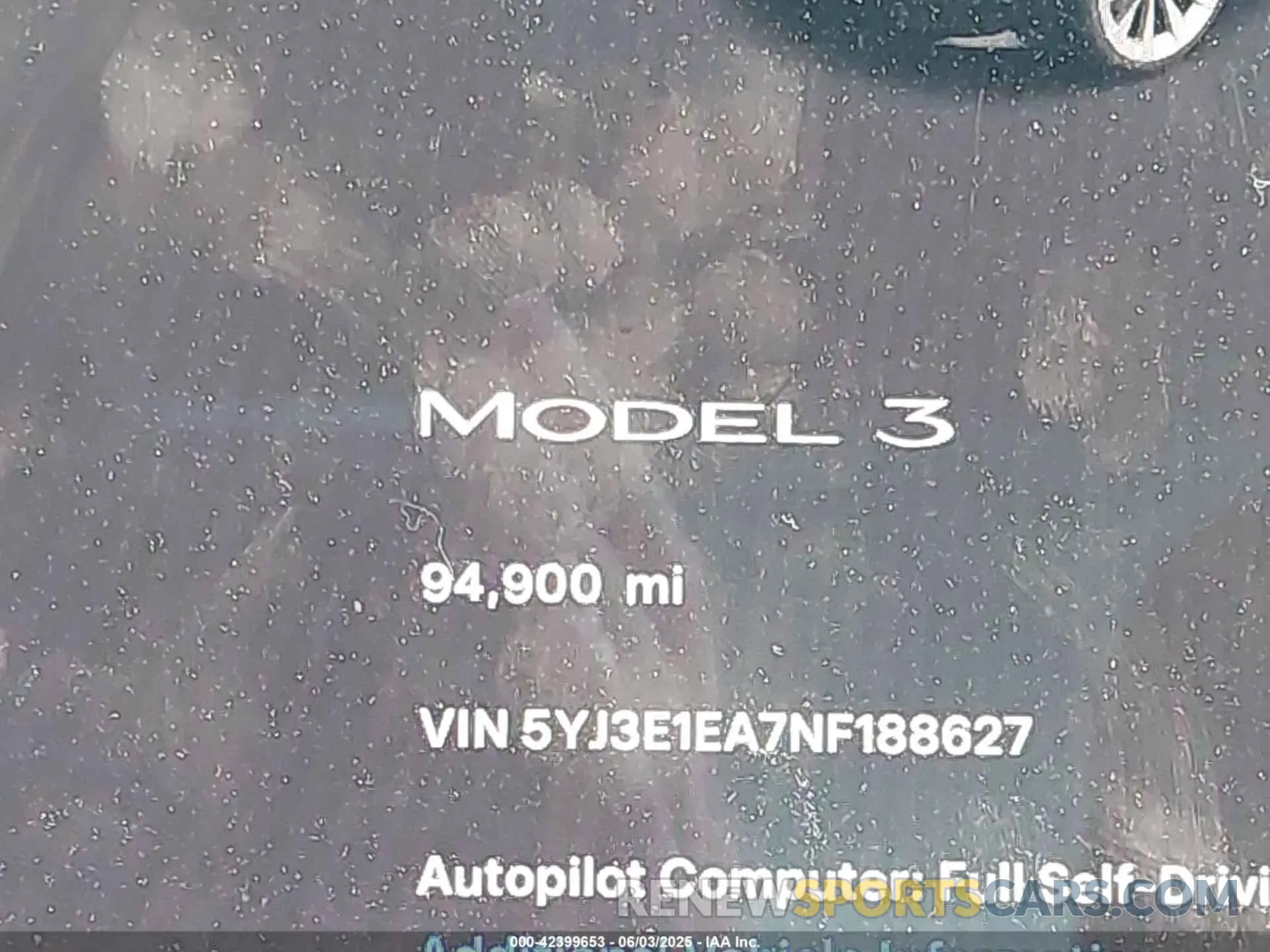 16 Photograph of a damaged car 5YJ3E1EA7NF188627 TESLA MODEL 3 2022