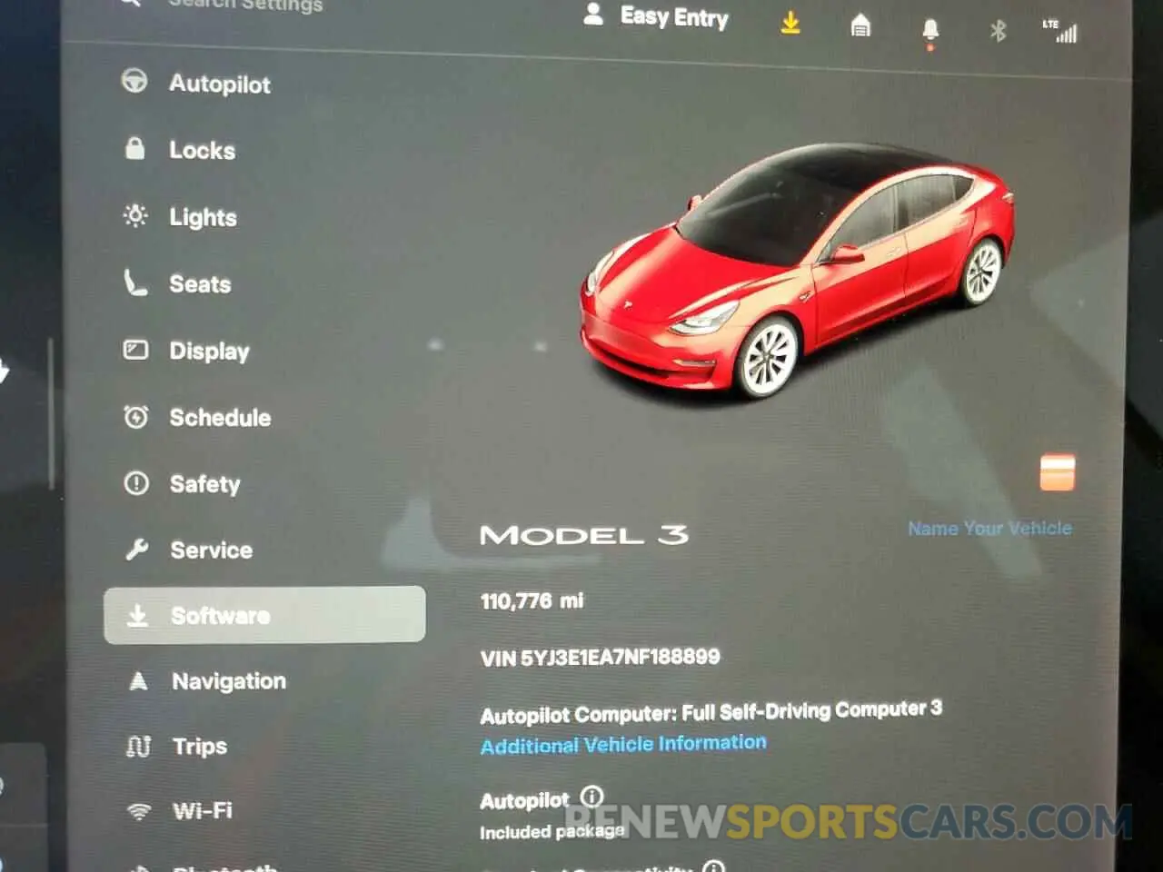 9 Фотография поврежденного автомобиля 5YJ3E1EA7NF188899 TESLA MODEL 3 2022