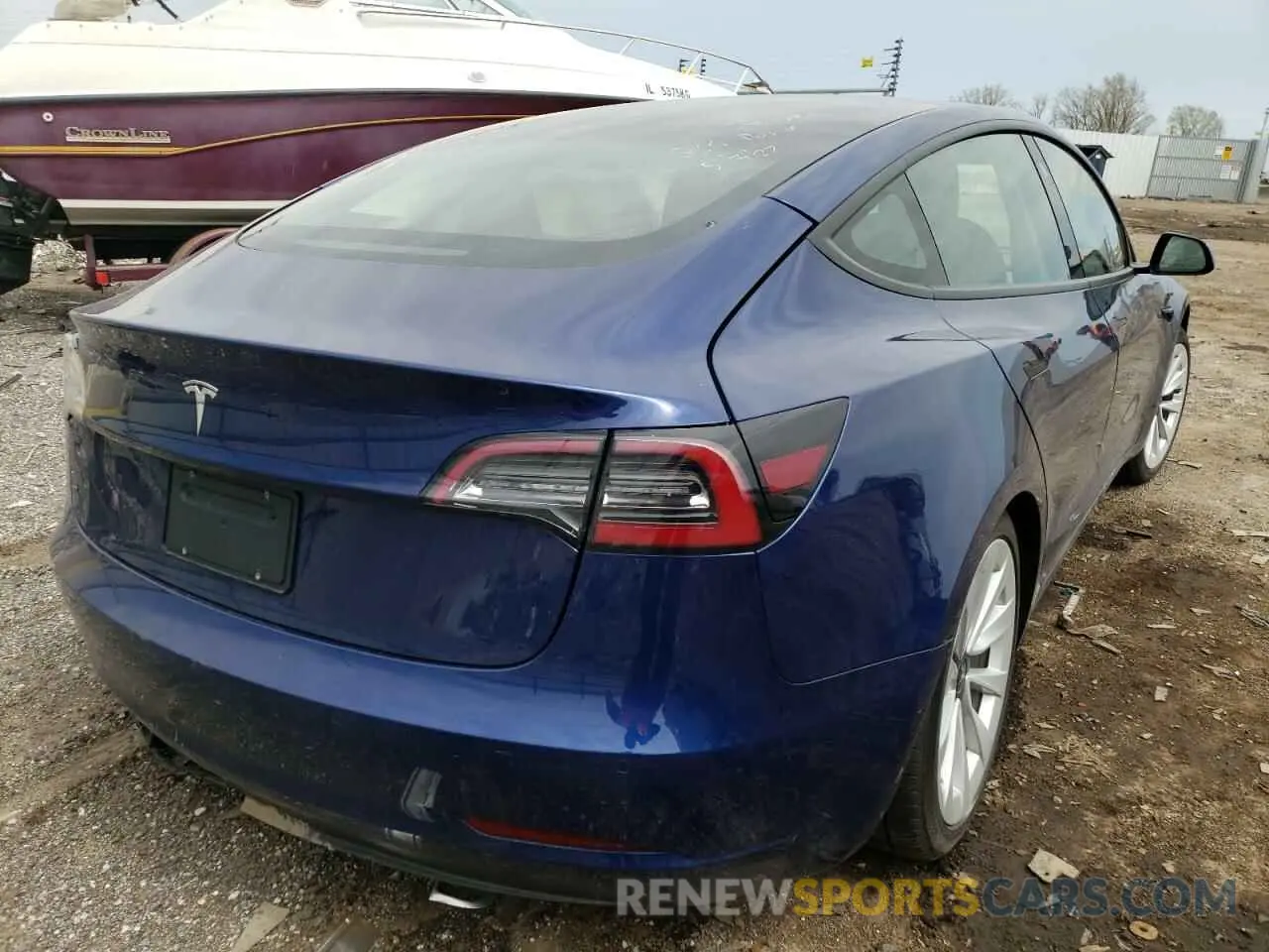 4 Фотография поврежденного автомобиля 5YJ3E1EA7NF190846 TESLA MODEL 3 2022
