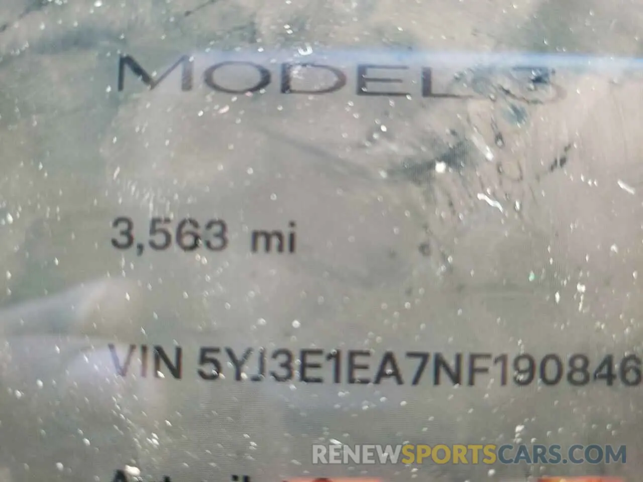 8 Фотография поврежденного автомобиля 5YJ3E1EA7NF190846 TESLA MODEL 3 2022
