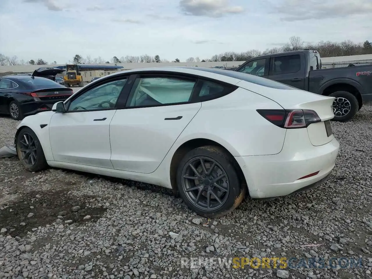 2 Photograph of a damaged car 5YJ3E1EA7NF191902 TESLA MODEL 3 2022
