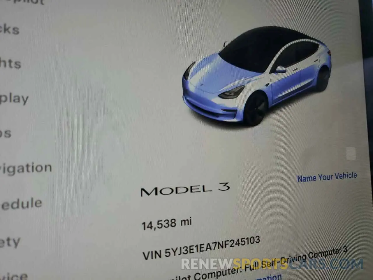 9 Photograph of a damaged car 5YJ3E1EA7NF245103 TESLA MODEL 3 2022