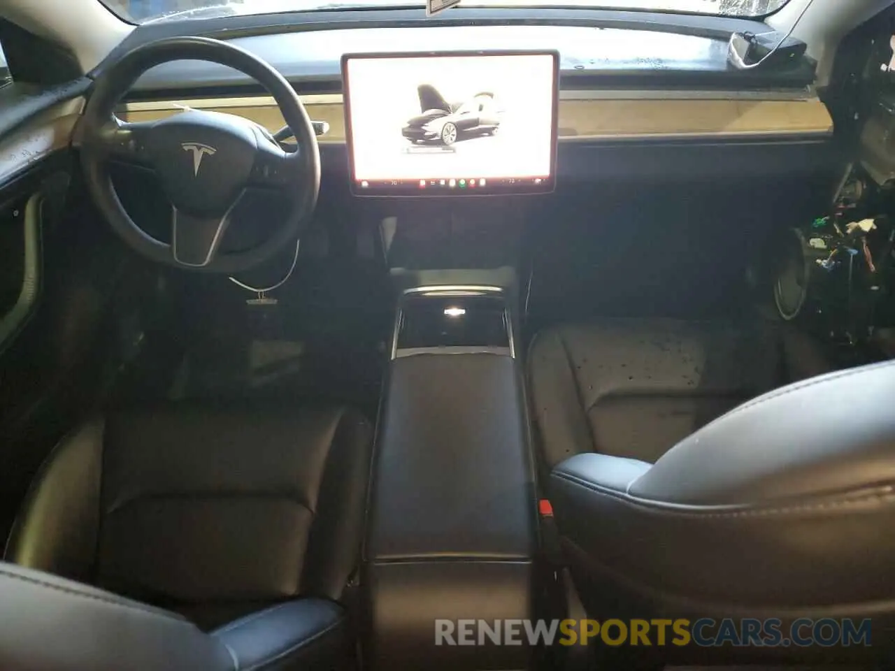 8 Photograph of a damaged car 5YJ3E1EA7NF287044 TESLA MODEL 3 2022