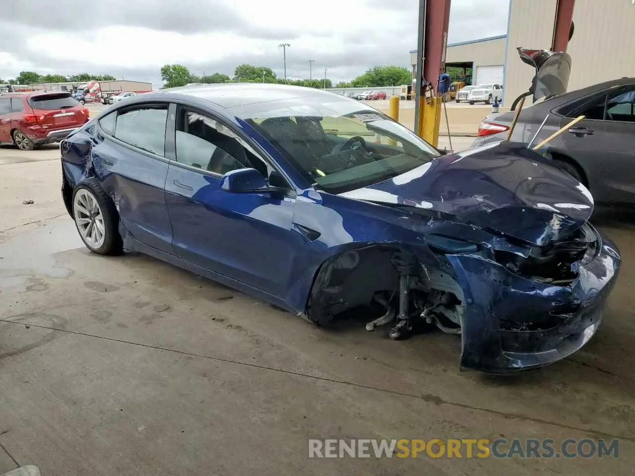 4 Фотография поврежденного автомобиля 5YJ3E1EA7NF289098 TESLA MODEL 3 2022