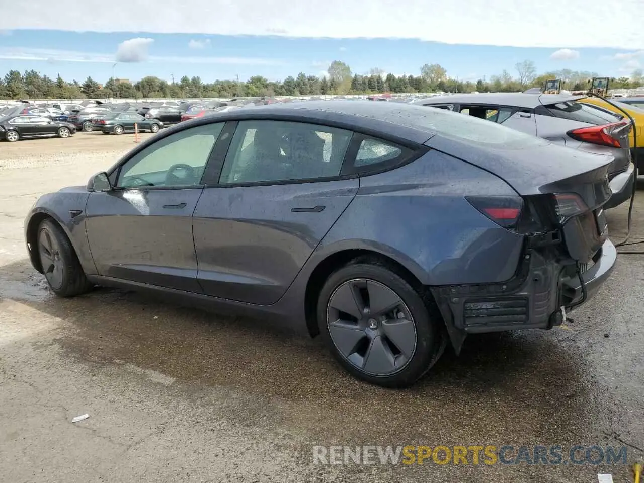 2 Photograph of a damaged car 5YJ3E1EA7NF289621 TESLA MODEL 3 2022