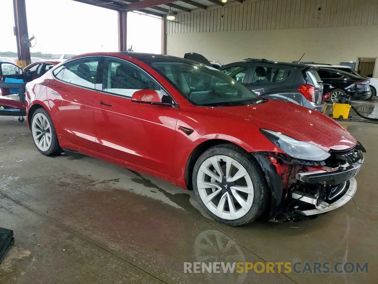 4 Фотография поврежденного автомобиля 5YJ3E1EA7NF289960 TESLA MODEL 3 2022