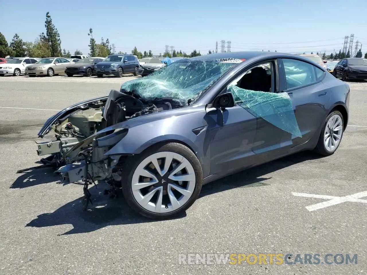1 Фотография поврежденного автомобиля 5YJ3E1EA7NF294284 TESLA MODEL 3 2022