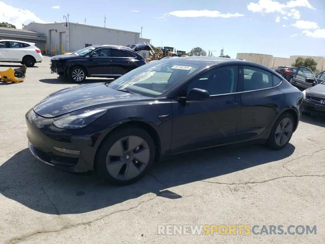 1 Photograph of a damaged car 5YJ3E1EA7NF301895 TESLA MODEL 3 2022