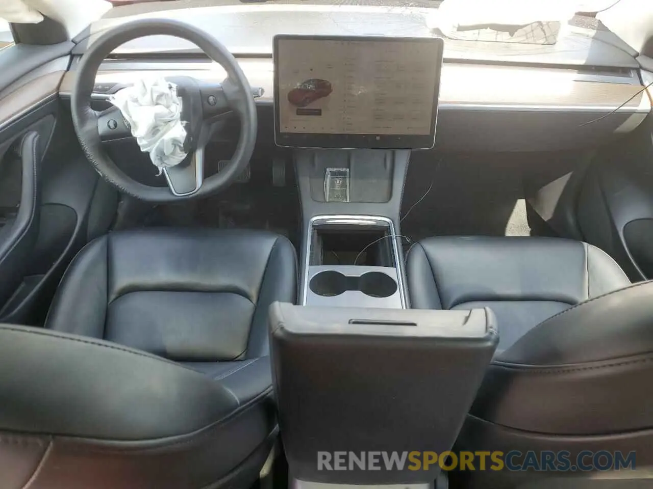 8 Photograph of a damaged car 5YJ3E1EA7NF369811 TESLA MODEL 3 2022