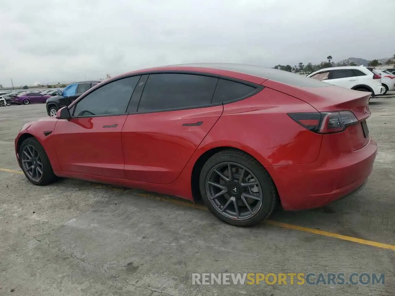2 Photograph of a damaged car 5YJ3E1EA8NF136620 TESLA MODEL 3 2022