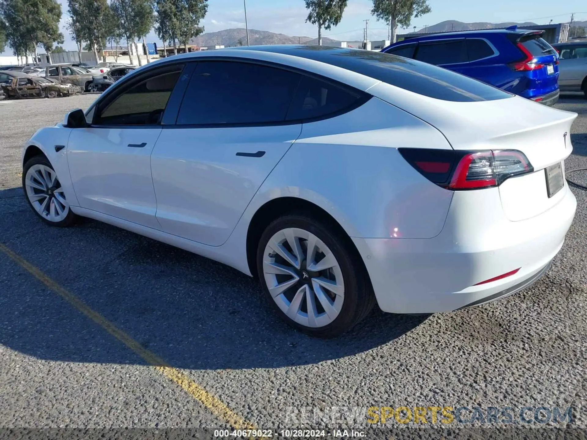 3 Photograph of a damaged car 5YJ3E1EA8NF144569 TESLA MODEL 3 2022