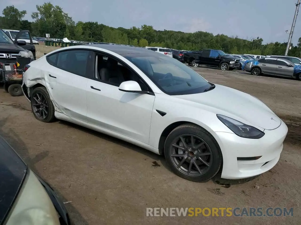 4 Фотография поврежденного автомобиля 5YJ3E1EA8NF156978 TESLA MODEL 3 2022