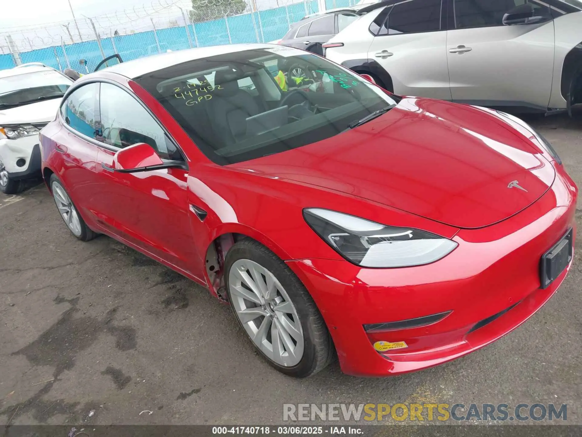 1 Фотография поврежденного автомобиля 5YJ3E1EA8NF177409 TESLA MODEL 3 2022