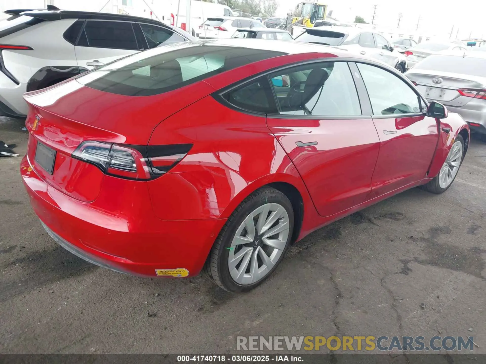 4 Фотография поврежденного автомобиля 5YJ3E1EA8NF177409 TESLA MODEL 3 2022