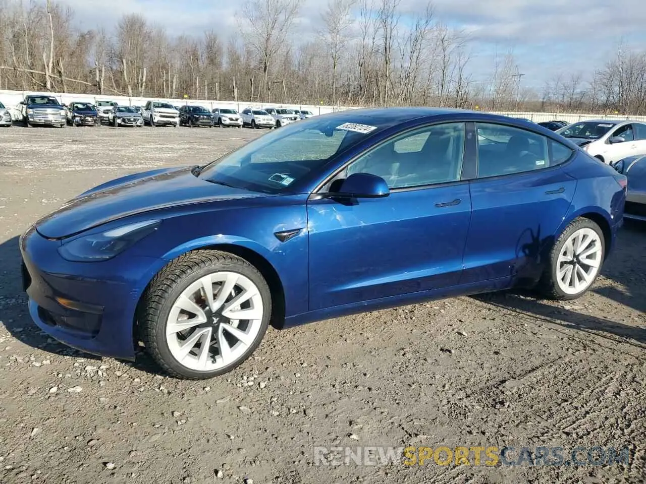 1 Photograph of a damaged car 5YJ3E1EA8NF186871 TESLA MODEL 3 2022