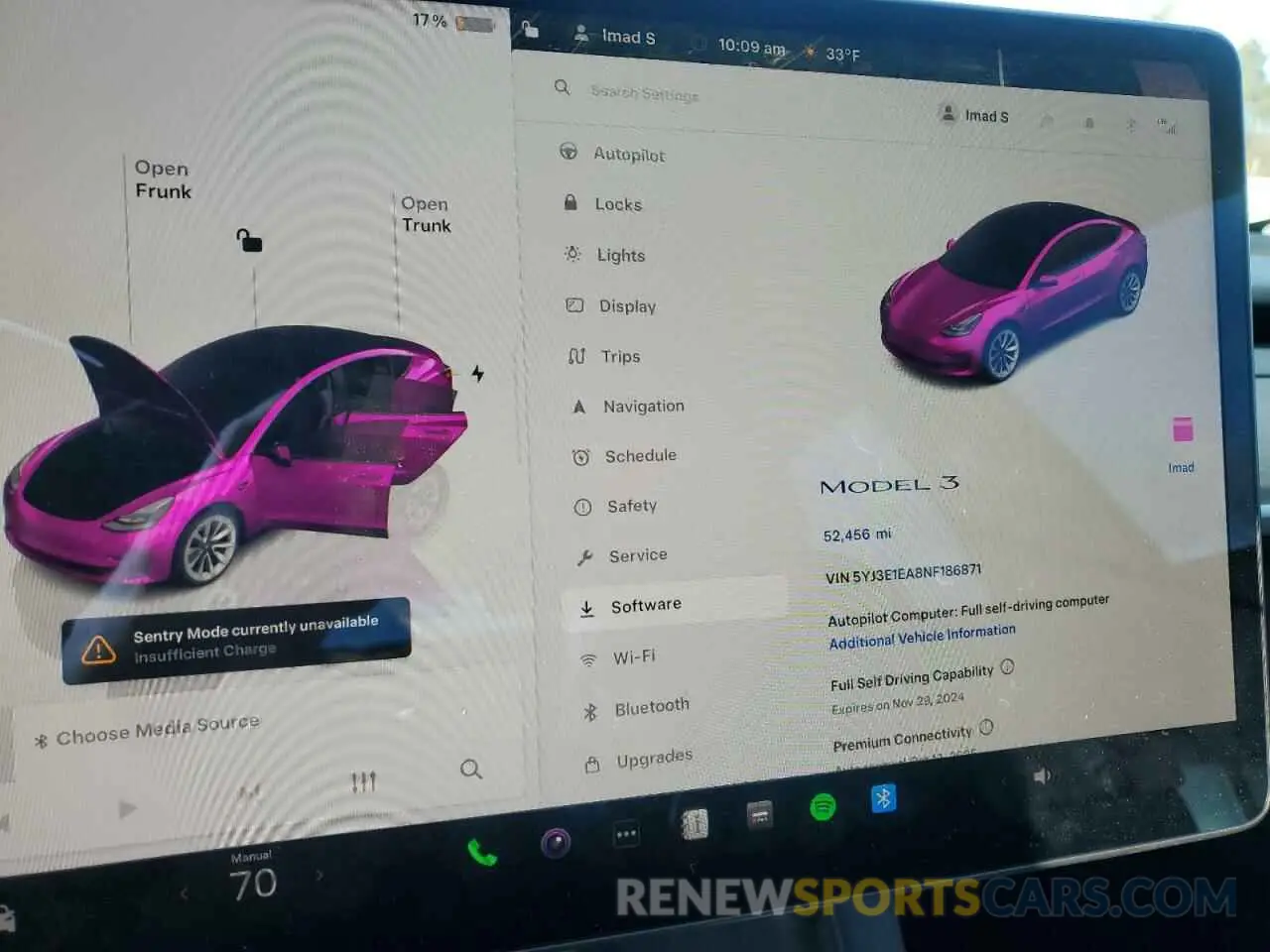 9 Photograph of a damaged car 5YJ3E1EA8NF186871 TESLA MODEL 3 2022