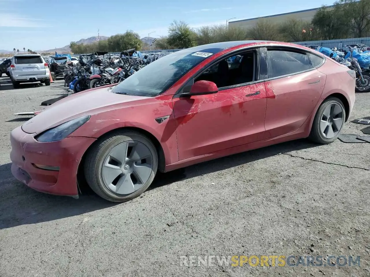 1 Фотография поврежденного автомобиля 5YJ3E1EA8NF191293 TESLA MODEL 3 2022