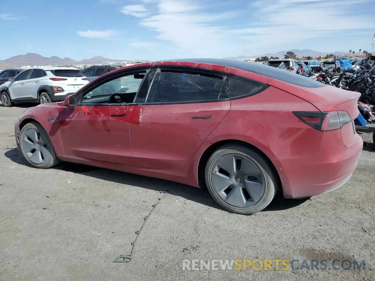 2 Фотография поврежденного автомобиля 5YJ3E1EA8NF191293 TESLA MODEL 3 2022