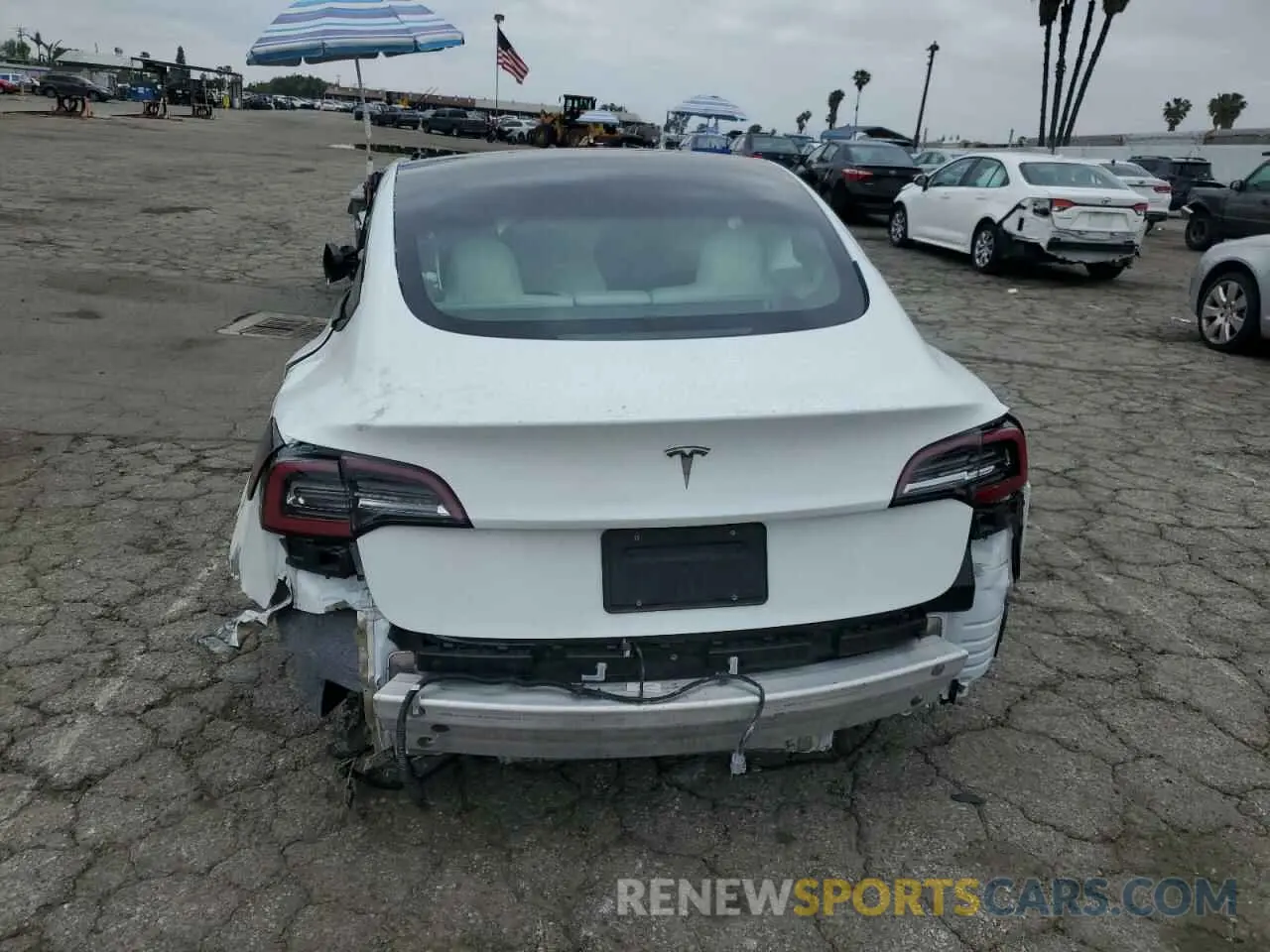 6 Photograph of a damaged car 5YJ3E1EA8NF244865 TESLA MODEL 3 2022