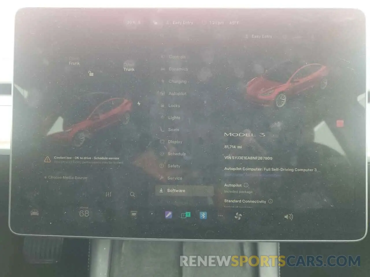 9 Photograph of a damaged car 5YJ3E1EA8NF287909 TESLA MODEL 3 2022