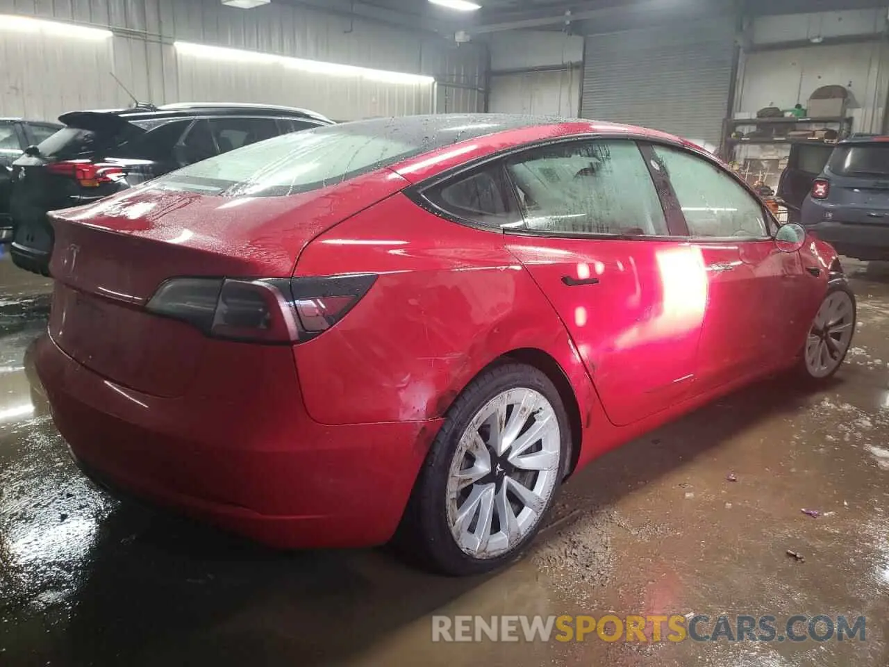 3 Photograph of a damaged car 5YJ3E1EA8NF288350 TESLA MODEL 3 2022