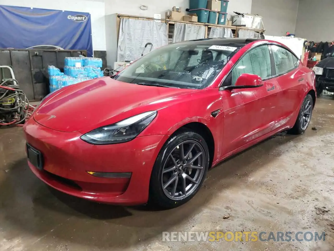 1 Photograph of a damaged car 5YJ3E1EA8NF289661 TESLA MODEL 3 2022