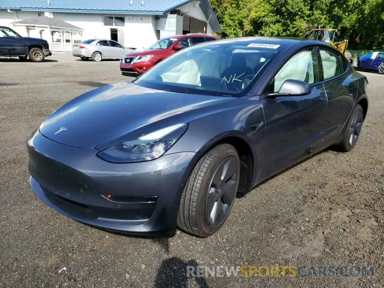 2 Photograph of a damaged car 5YJ3E1EA8NF316079 TESLA MODEL 3 2022
