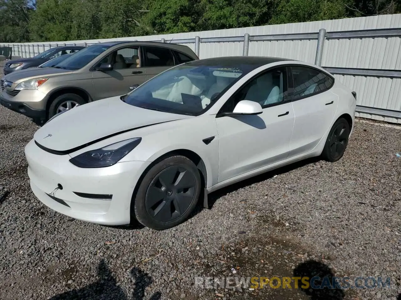 1 Photograph of a damaged car 5YJ3E1EA8NF348174 TESLA MODEL 3 2022
