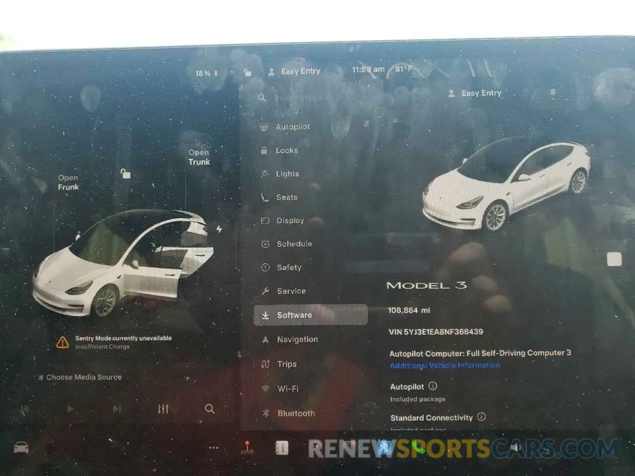 9 Photograph of a damaged car 5YJ3E1EA8NF368439 TESLA MODEL 3 2022