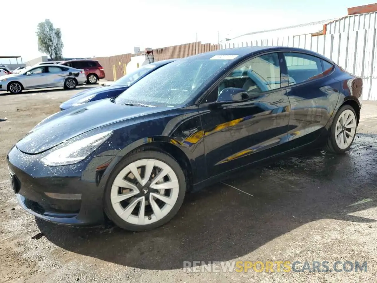 1 Photograph of a damaged car 5YJ3E1EA8NF372393 TESLA MODEL 3 2022
