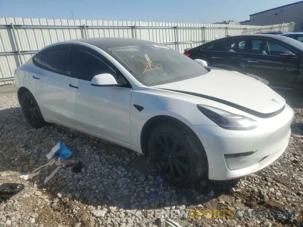 4 Фотография поврежденного автомобиля 5YJ3E1EA8NF373737 TESLA MODEL 3 2022