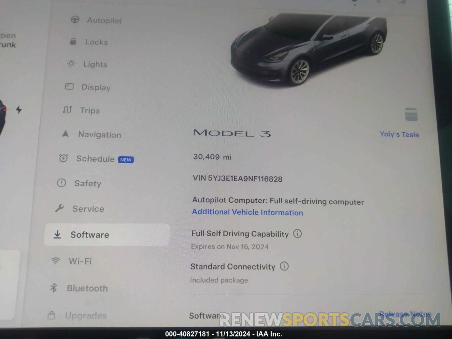 7 Фотография поврежденного автомобиля 5YJ3E1EA9NF116828 TESLA MODEL 3 2022