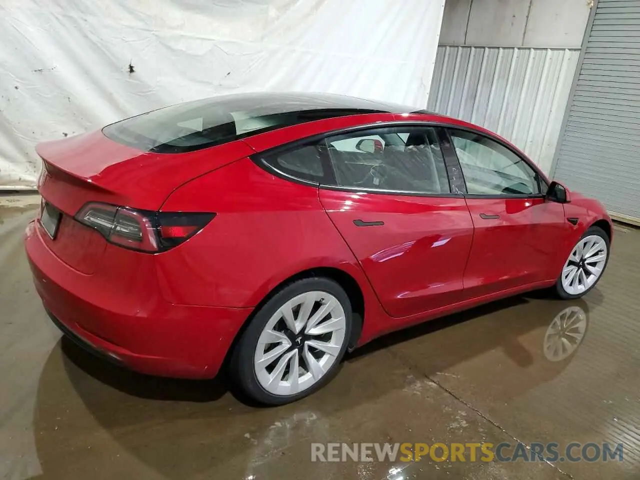 3 Photograph of a damaged car 5YJ3E1EA9NF185356 TESLA MODEL 3 2022