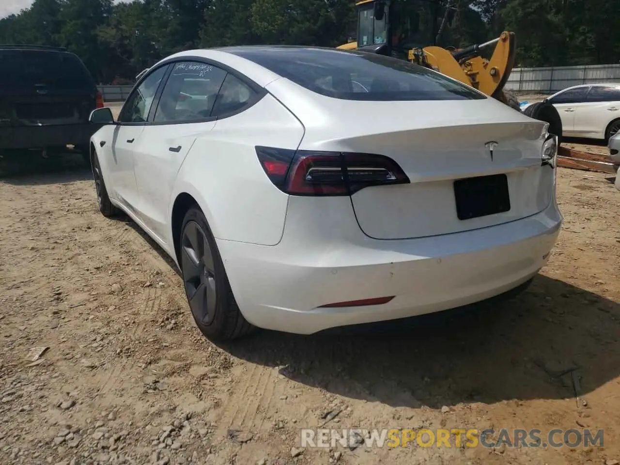 3 Photograph of a damaged car 5YJ3E1EA9NF191898 TESLA MODEL 3 2022