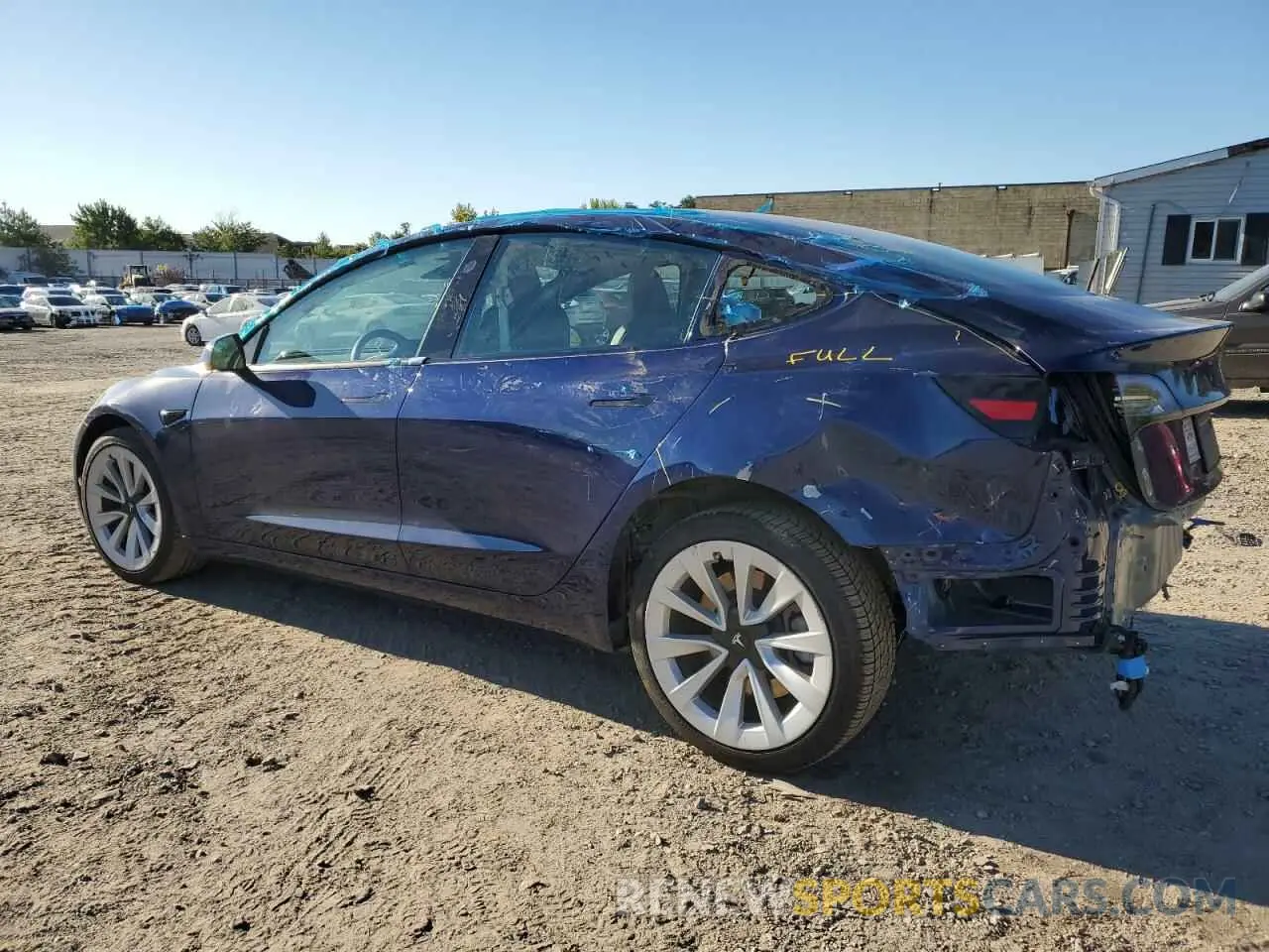 2 Photograph of a damaged car 5YJ3E1EA9NF286025 TESLA MODEL 3 2022