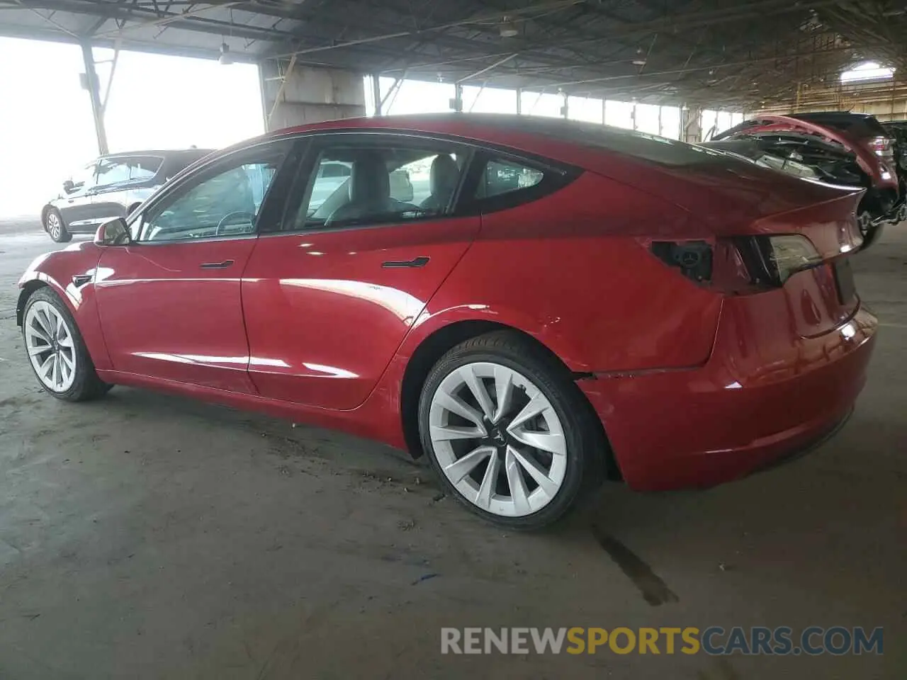 2 Photograph of a damaged car 5YJ3E1EA9NF289586 TESLA MODEL 3 2022