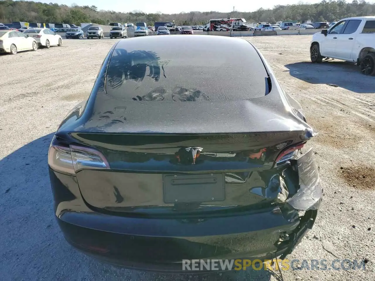 6 Photograph of a damaged car 5YJ3E1EA9NF332663 TESLA MODEL 3 2022