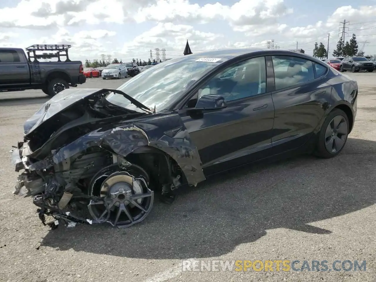 1 Фотография поврежденного автомобиля 5YJ3E1EA9NF342612 TESLA MODEL 3 2022